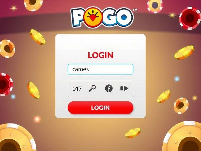 Pogo Games login screen and gameplay on multiple devices