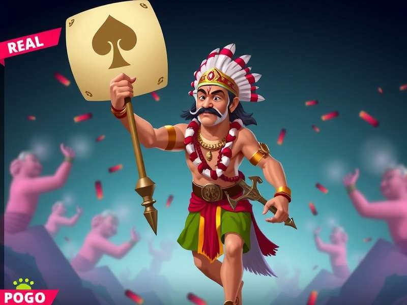 Screenshot of the Pogo.com game dashboard showing various popular titles