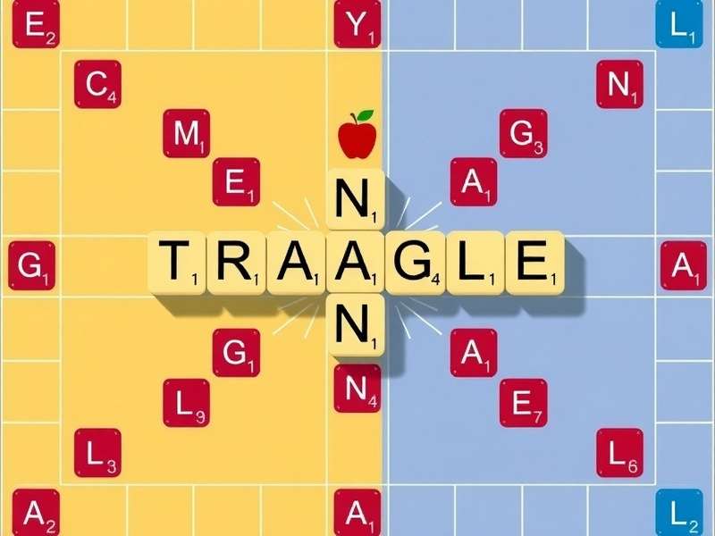 Scrabble board game on Pogo.com with letters and tiles
