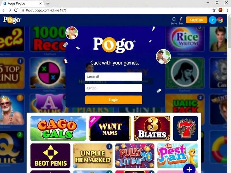 Club Pogo Member Dashboard showing game stats and rewards