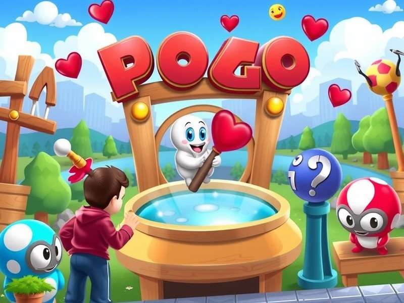 Pogo Game main screen showing various mini-games and interface