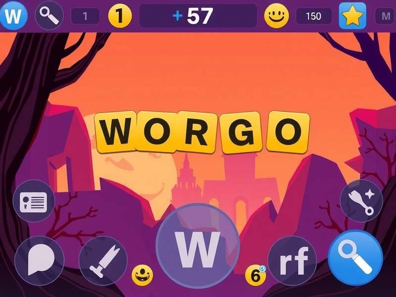 Pogo Games Word Game Interface with colorful letters and board
