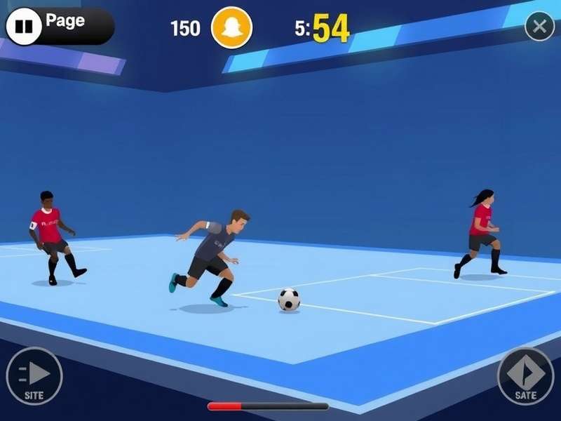 Pogo Eleven gameplay screenshot showing vibrant graphics and user interface