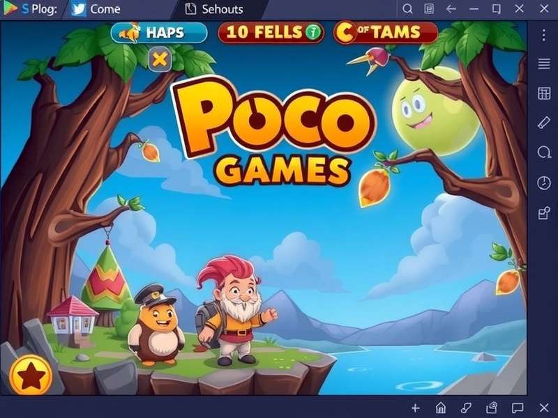 Poco Games Online Dashboard showcasing popular Pogo games like Poppit! and Word Whomp