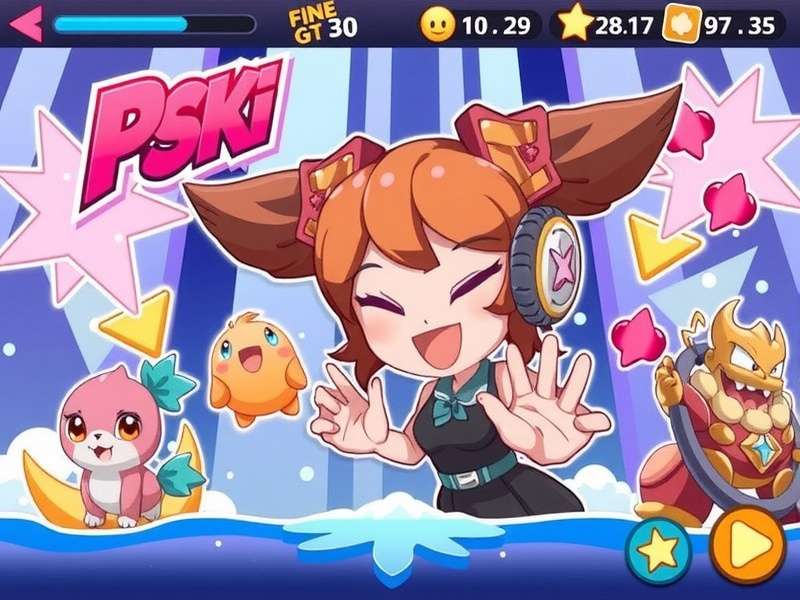 A vibrant collage of popular Poki/Pogo game icons and screenshots on a computer screen