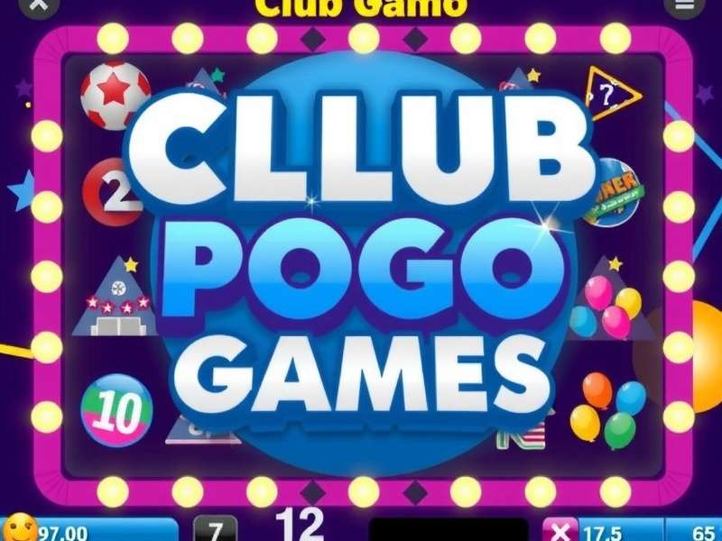 Exclusive Club Pogo Games Members Only dashboard showing premium features
