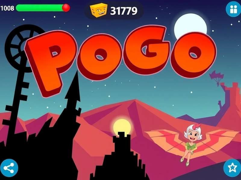 Collection of popular Pogo games including Solitaire, Hidden Object, and word games