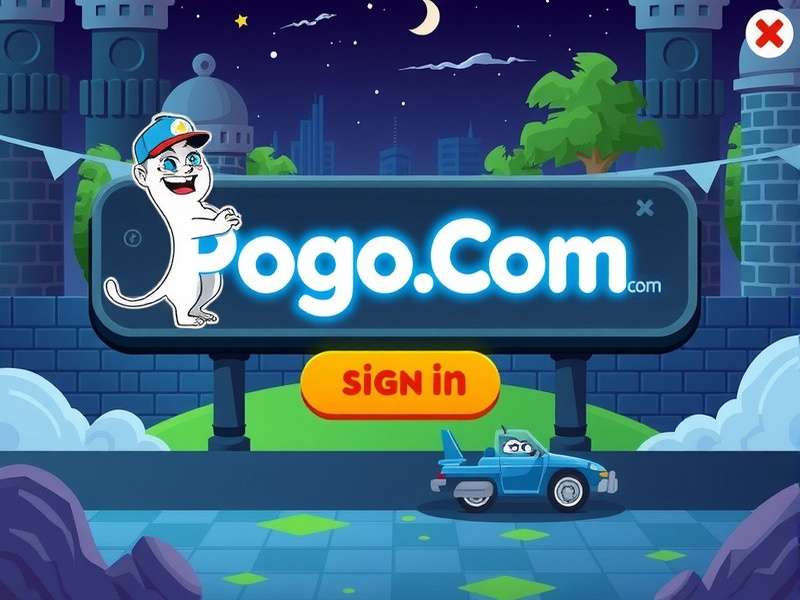 Pogo.com Sign In Dashboard Interface