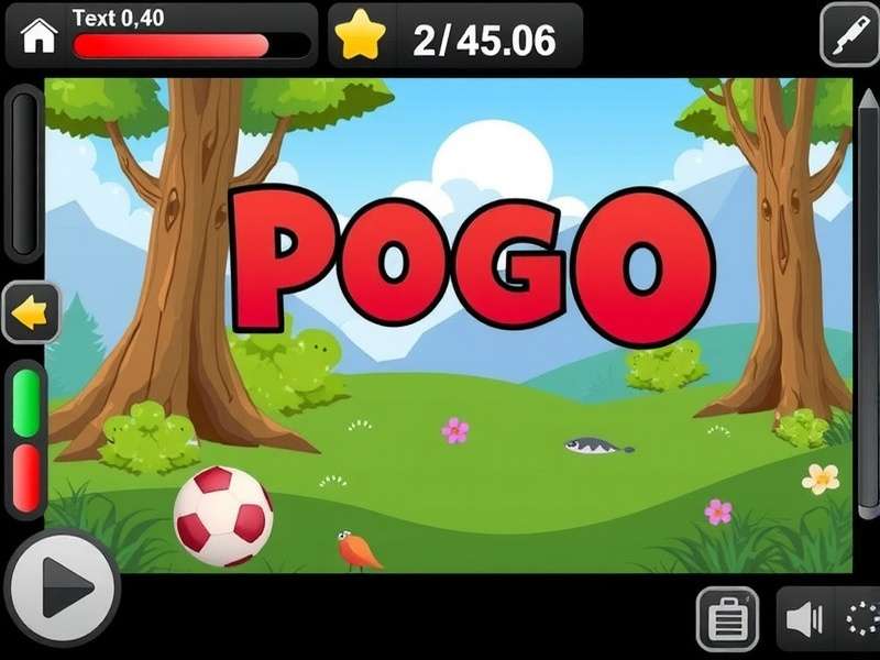 Vibrant collage of popular Pogo game screens including Poppit and Tri-Peaks