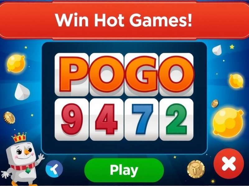 Pogo Games play now and win prizes banner showing exciting gameplay and prize winners from India