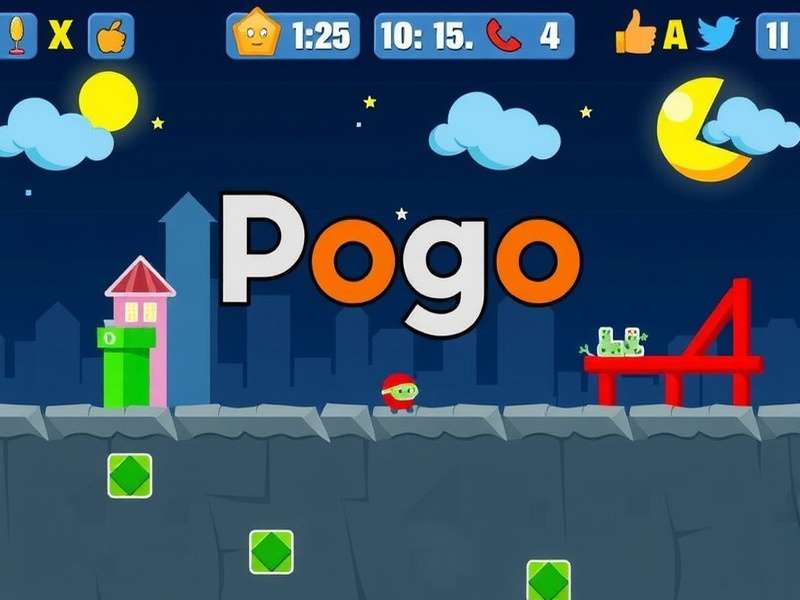 Pogo Free Games platform showcase with Mahjong, Scrabble and Word Whomp