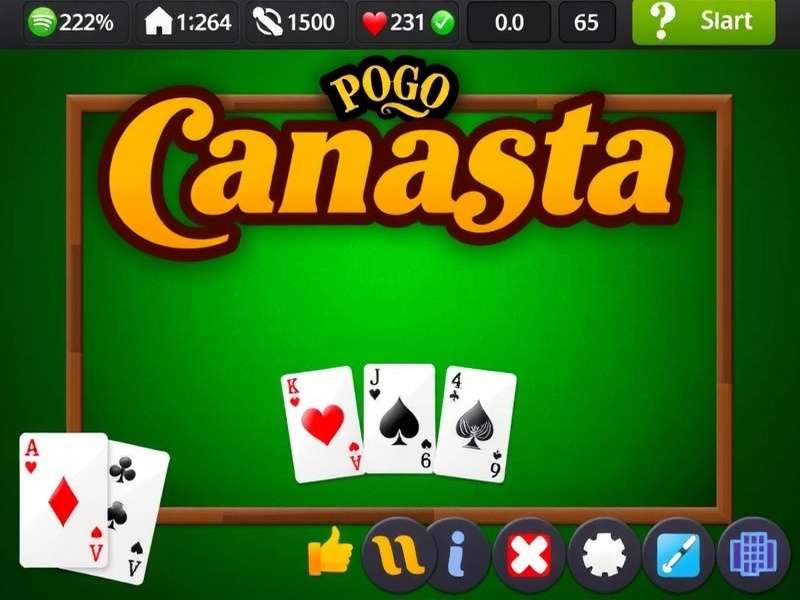 Pogo Games Free Online Canasta – vibrant card table with players