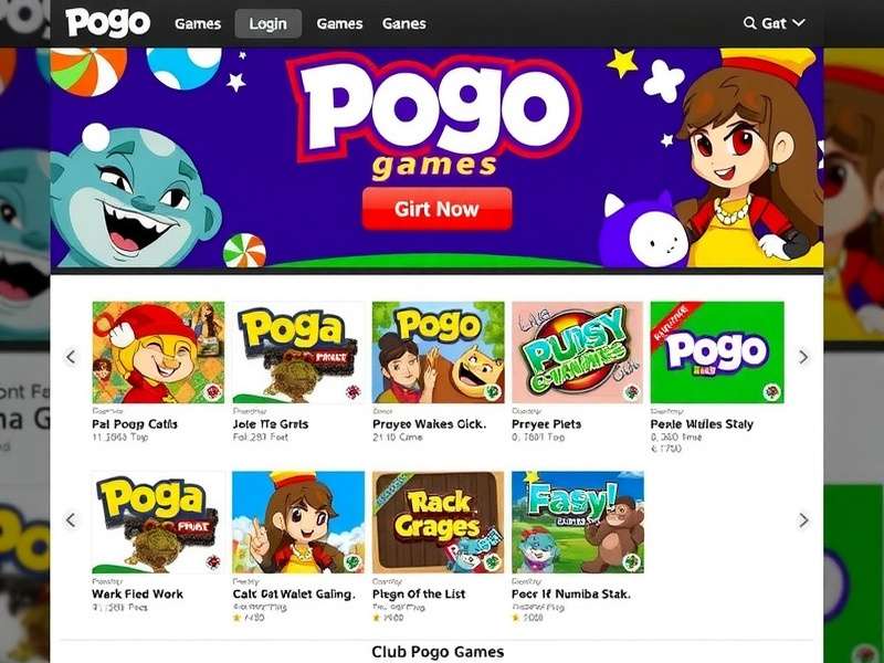 Pogo Games Login Club Lobby with Scrabble Free, Bingo and classic 90s games