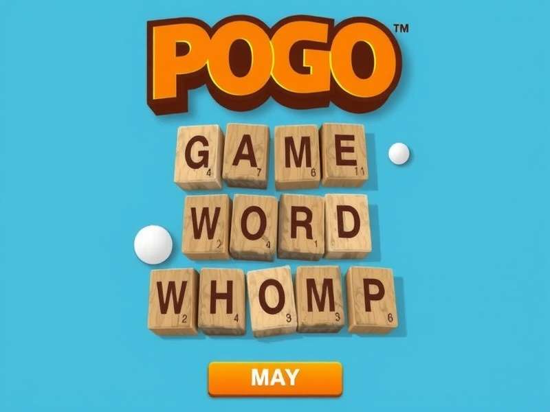 Pogo Games Word Whomp banner showing word puzzle gameplay